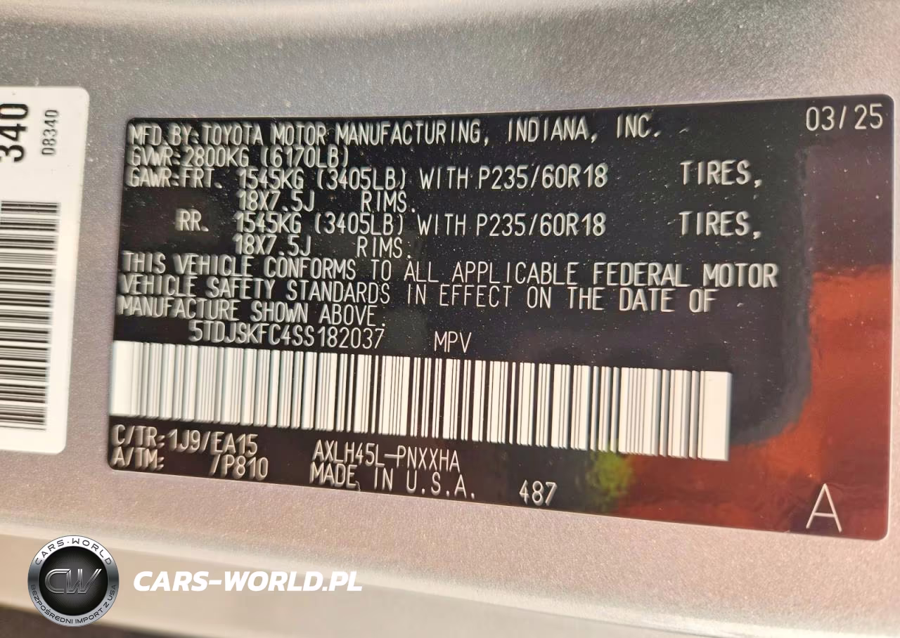2025 Toyota Sienna Xle 7-Passenger VIN:5TDJSKFC4SS182037 - 14