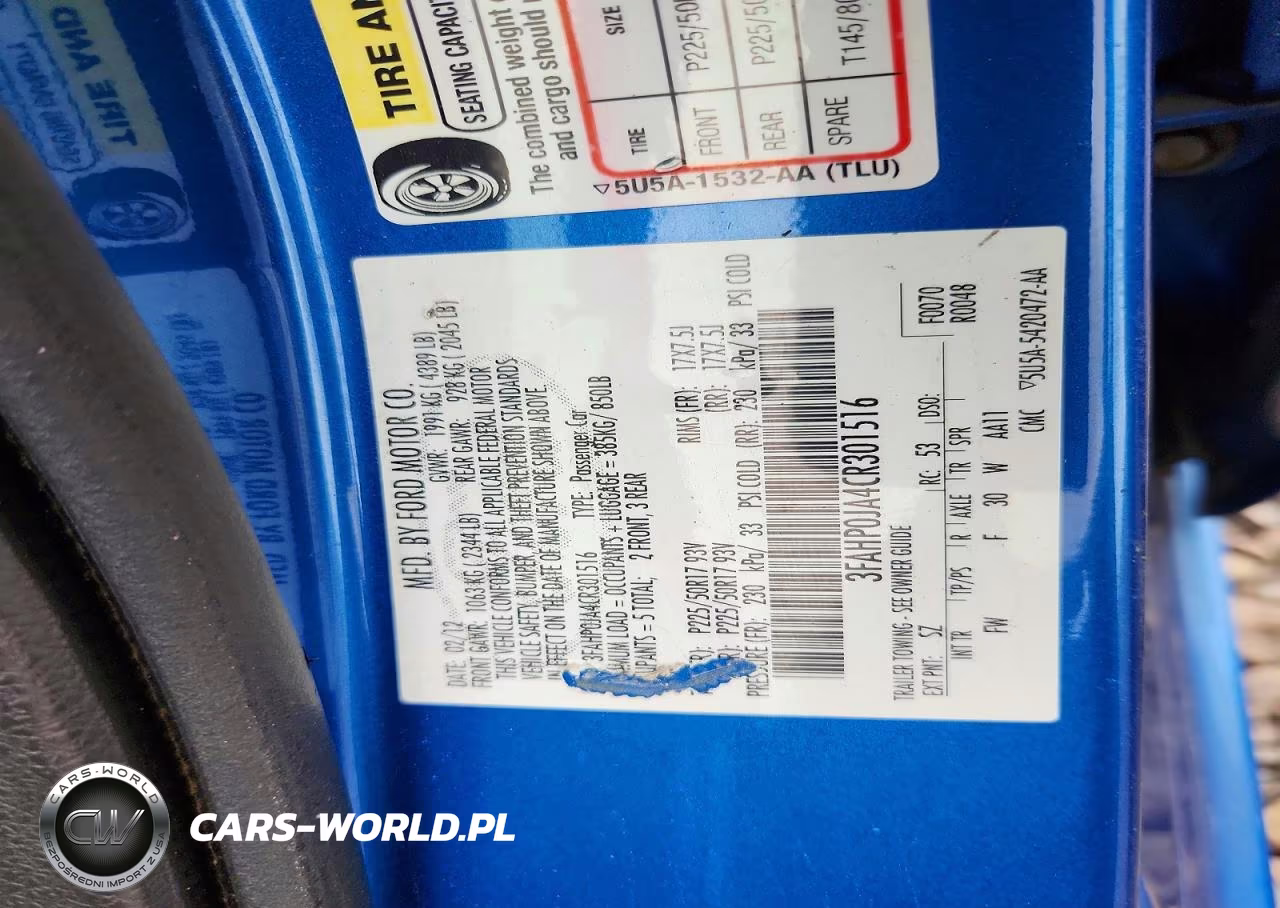 2012 Ford Fusion Sel VIN:3FAHP0JA4CR301516 - 12