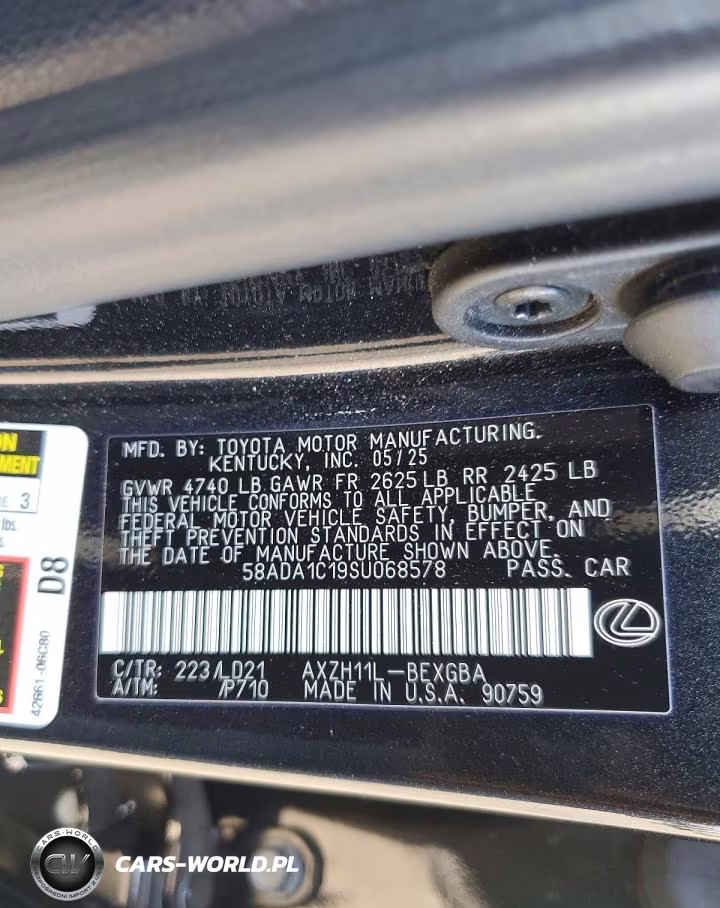 2025 Lexus Es 300H Base VIN:58ADA1C19SU068578 - 12