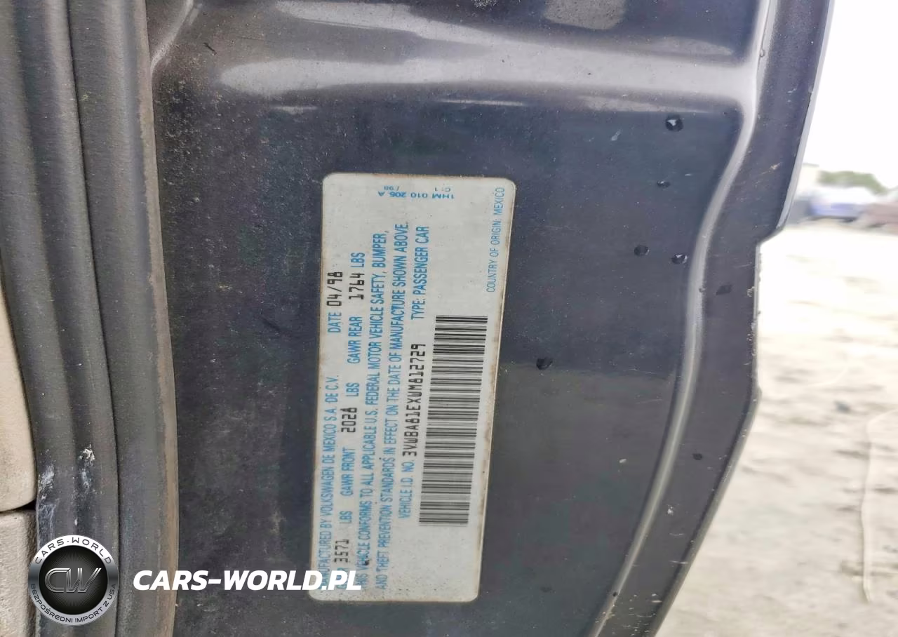 1998 Volkswagen Cabrio Gls VIN:3VWBA81EXWM812729 - 12