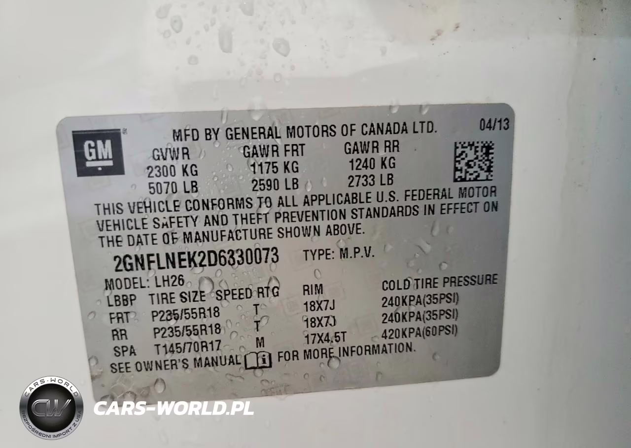 2013 Chevrolet Equinox Lt VIN:2GNFLNEK2D6330073 - 13