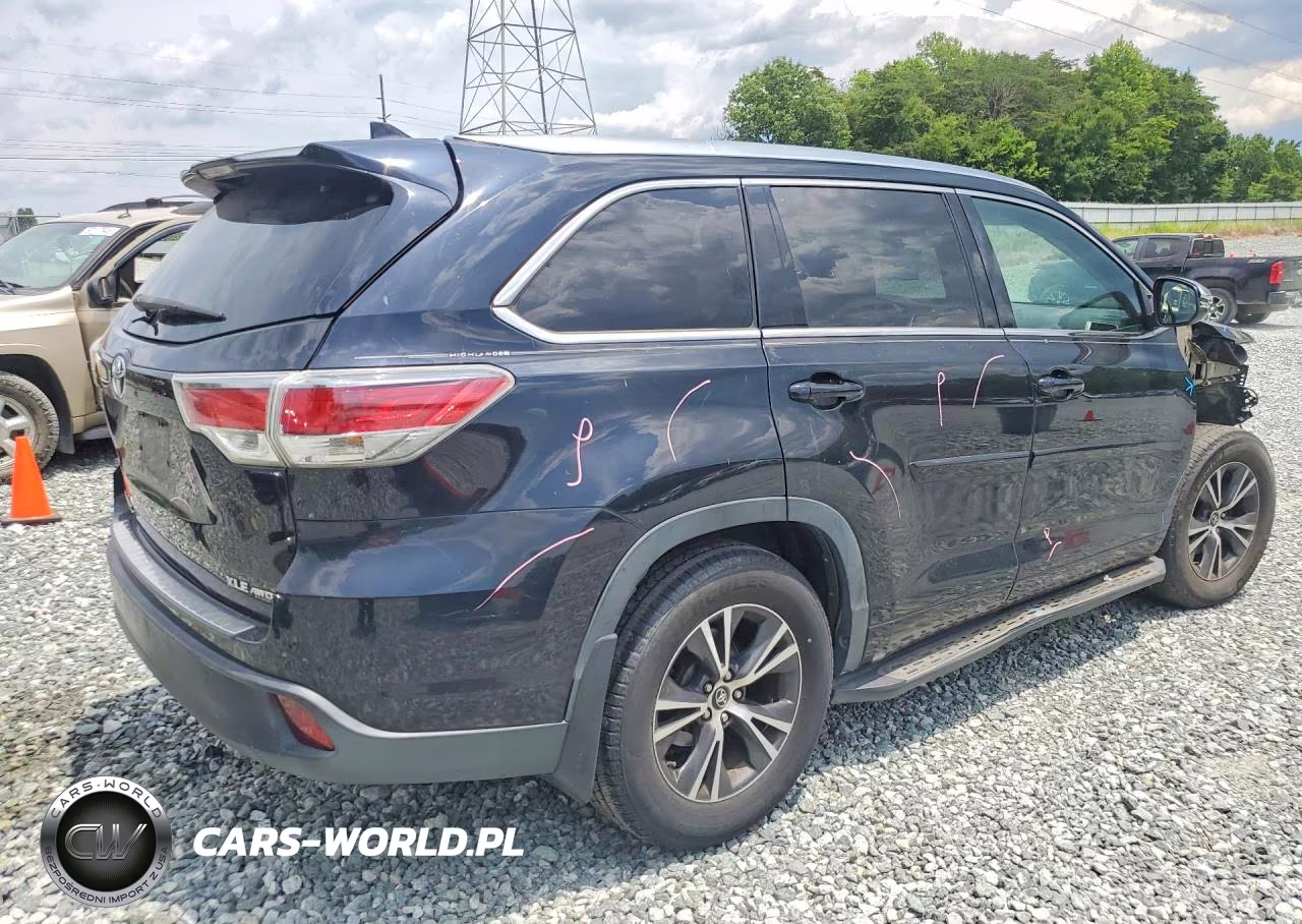 2016 Toyota Highlander Xle VIN:5TDJKRFH8GS310288 - 3
