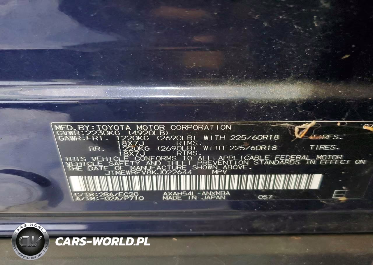 2019 Toyota Rav4 Xse VIN:JTMEWRFV8KJ022644 - 13