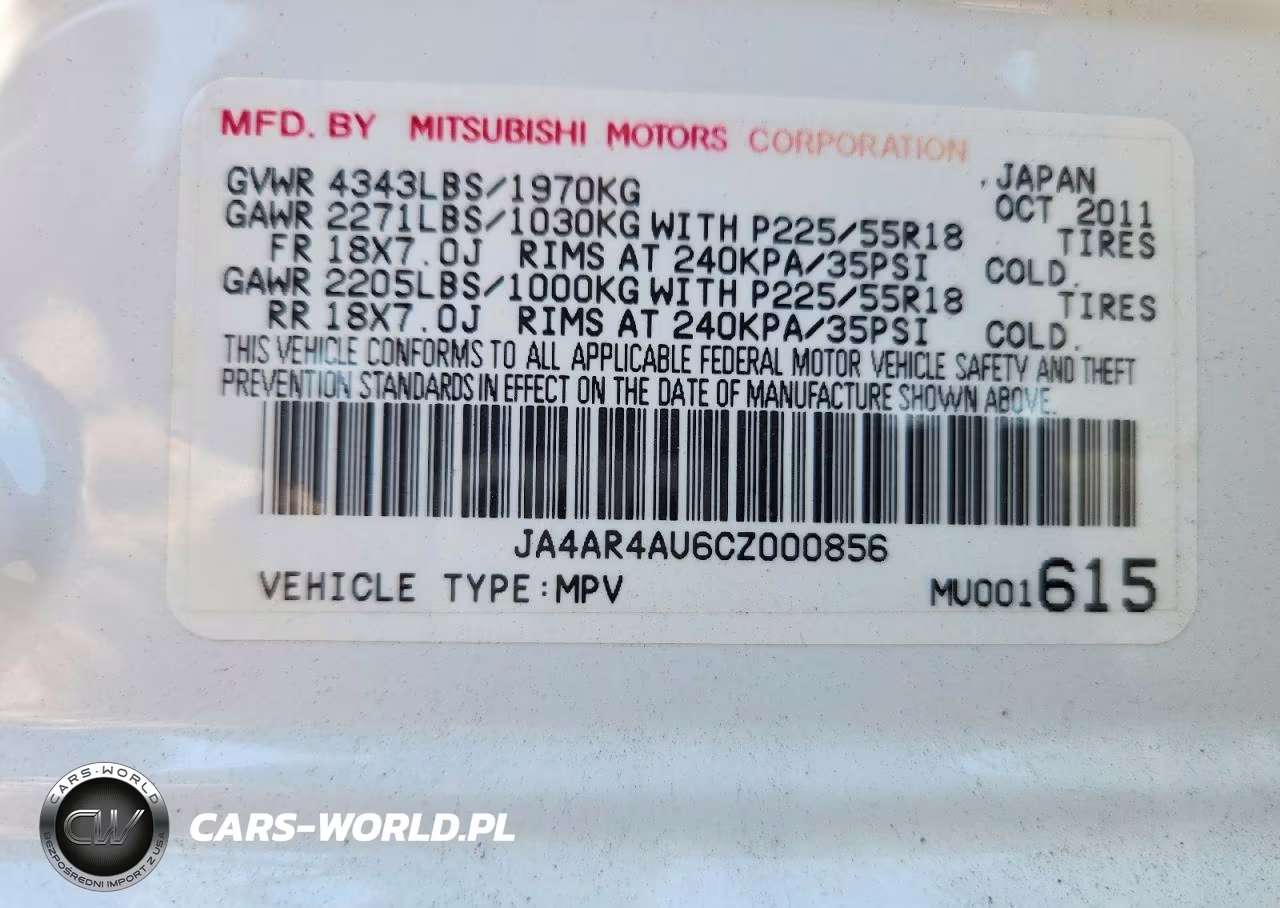 2012 Mitsubishi Outlander Sport Se VIN:JA4AR4AU6CZ000856 - 13