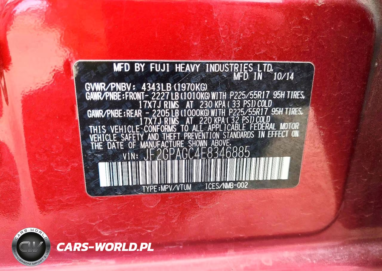 2014 Subaru Xv Crosstrek 2.0 Limited VIN:JF2GPAGC4E8346885 - 12