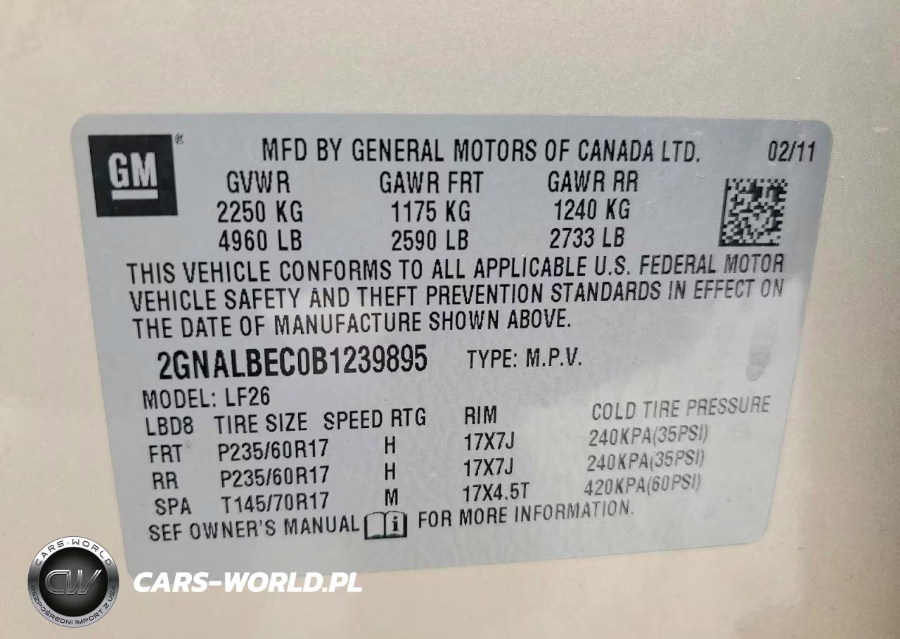 2011 Chevrolet Equinox Ls VIN:2GNALBEC0B1239895 - 13