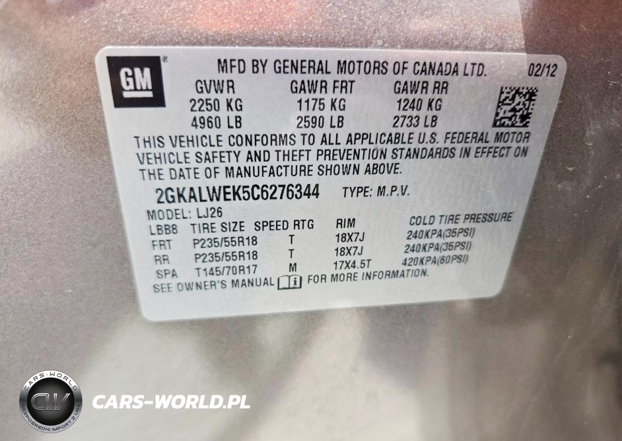 2012 GMC Terrain Slt VIN:2GKALWEK5C6276344 - 13
