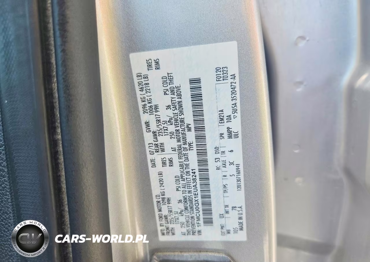 2014 Ford Escape Se VIN:1FMCU0GX1EUA38241 - 12