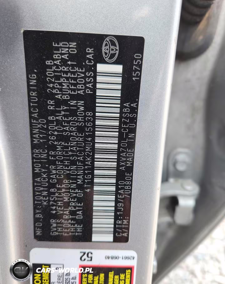 2021 Toyota Camry Se VIN:4T1G11AK2MU415638 - 13