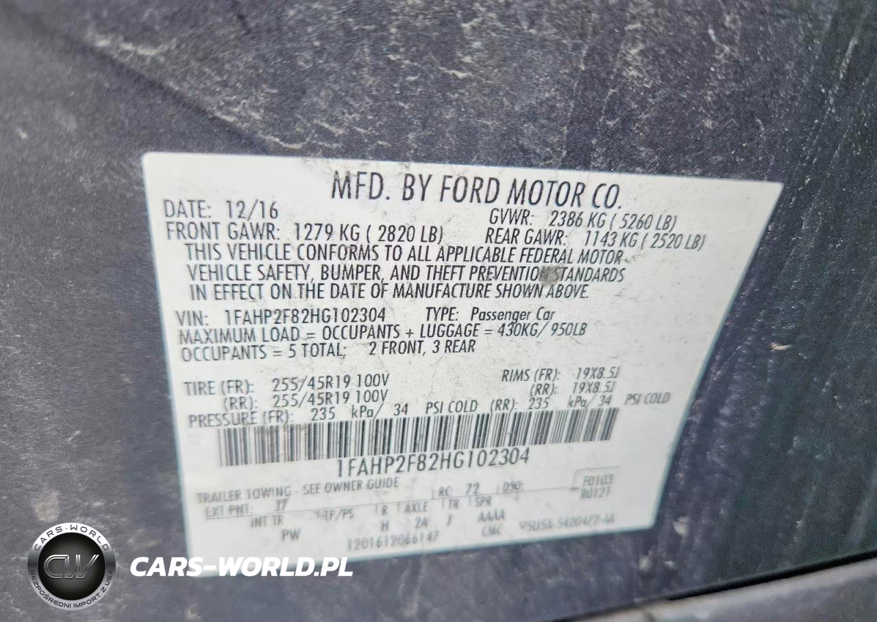 2017 Ford Taurus Limited VIN:1FAHP2F82HG102304 - 13