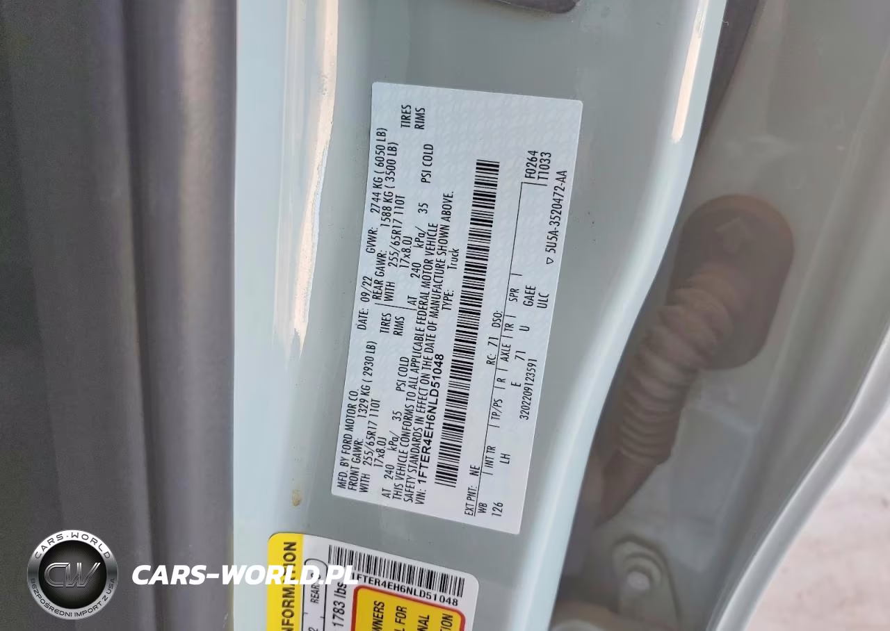 2022 Ford Ranger Xl VIN:1FTER4EH6NLD51048 - 12
