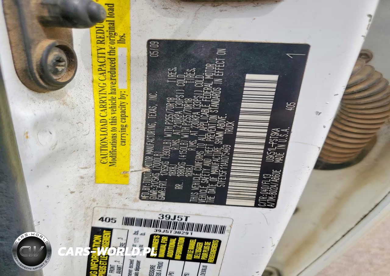 2010 Toyota Tundra Crewmax Sr5 VIN:5TFEY5F11AX075469 - 12