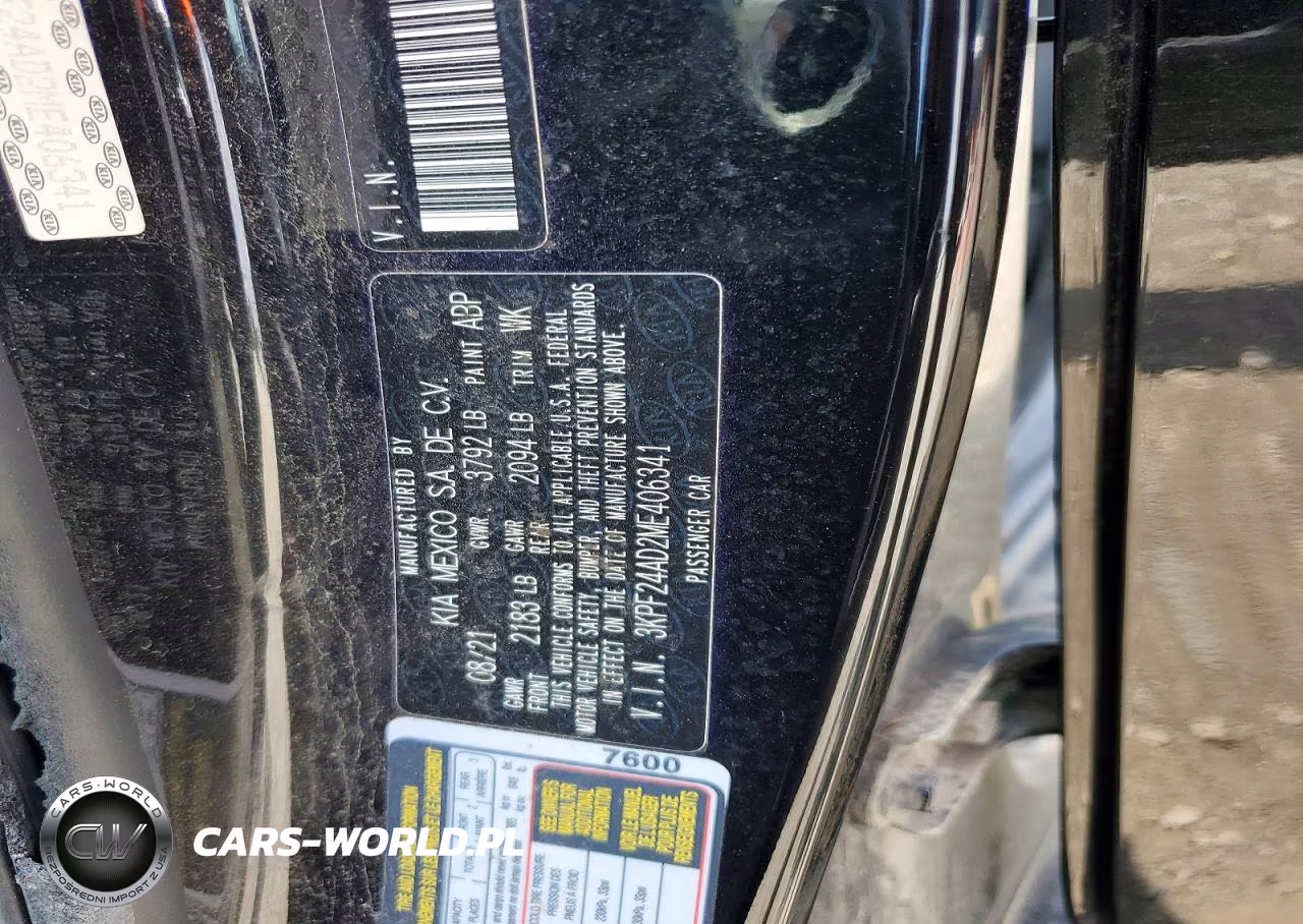 2021 Kia Forte Fe VIN:3KPF24AD2ME406341 - 13
