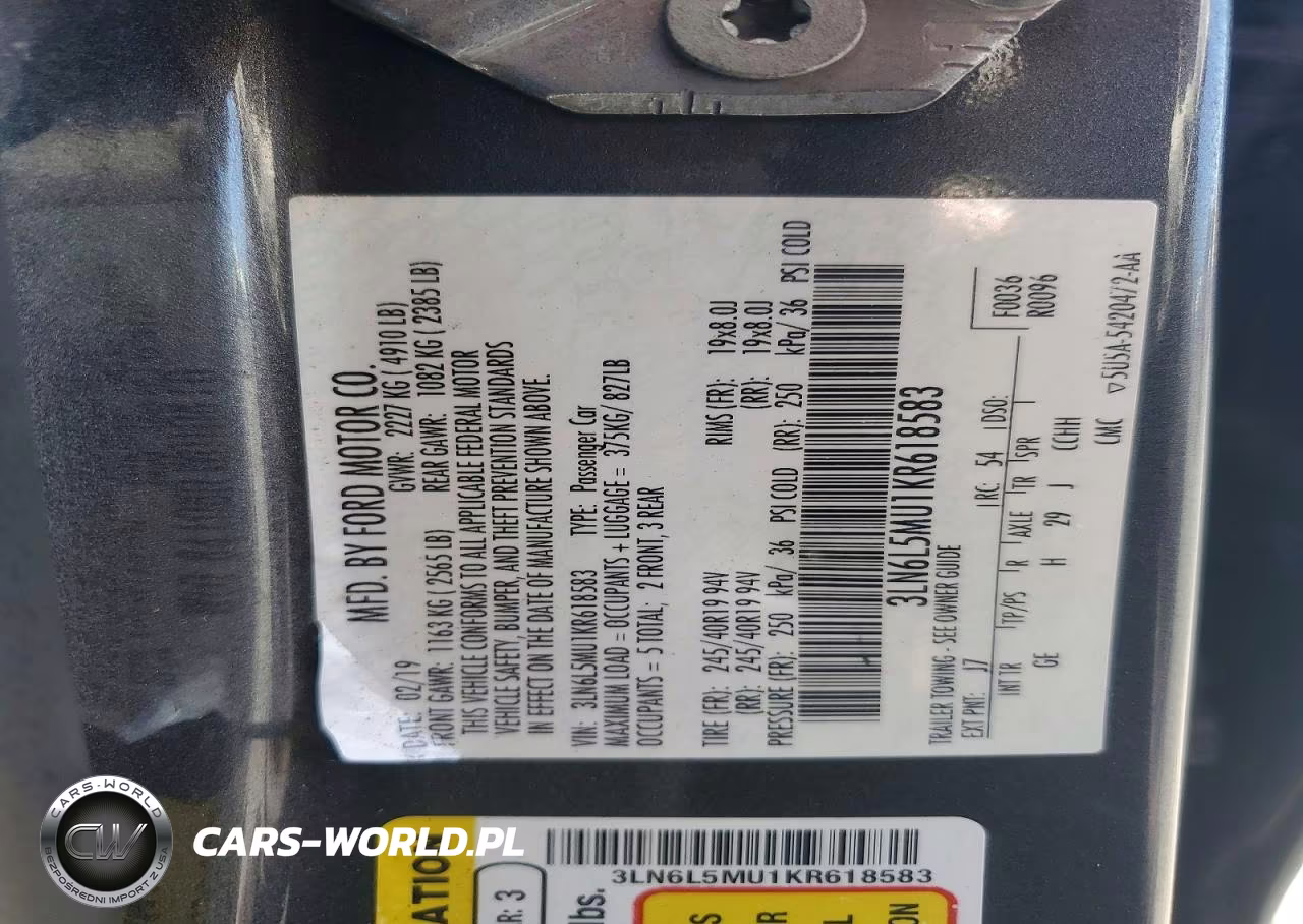 2019 Lincoln Mkz Reserve Ii VIN:3LN6L5MU1KR618583 - 13