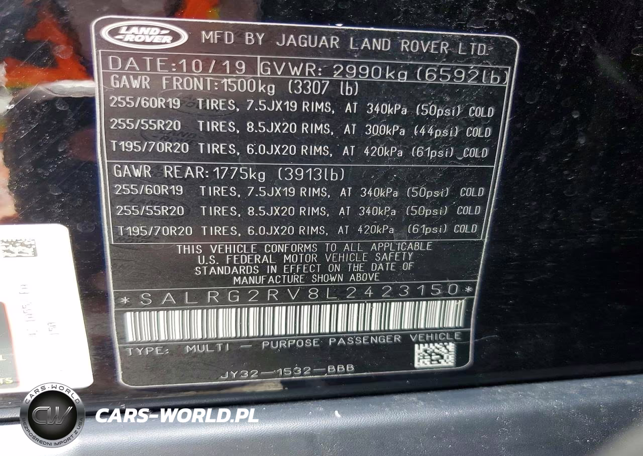 2020 Land Rover Discovery Se VIN:SALRG2RV8L2423150 - 12