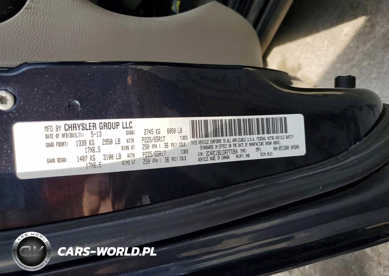2013 Chrysler Town & Country Touring VIN:2C4RC1BG1DR777264 - 13