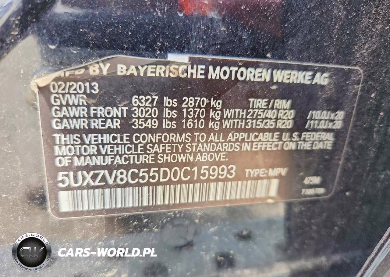 2013 BMW X5 xDrive50I VIN:5UXZV8C55D0C15993 - 13