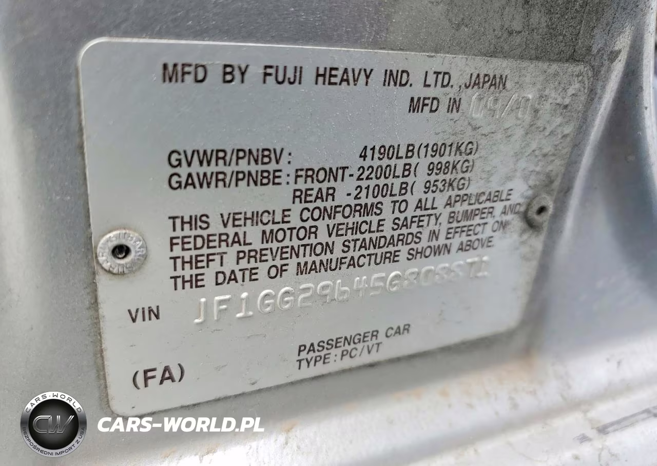 2005 Subaru Impreza Wrx VIN:JF1GG29645G808871 - 12