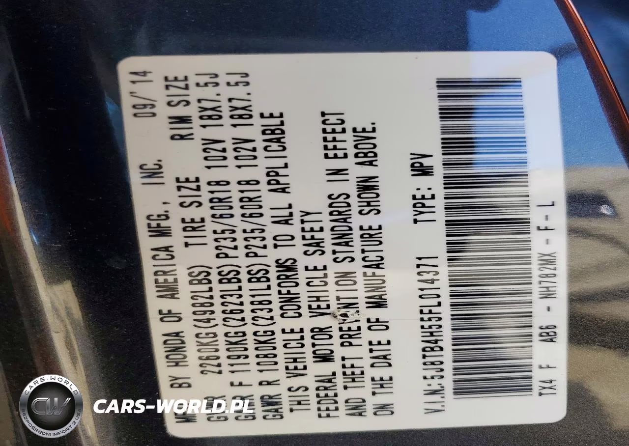 2015 Acura Rdx Technology VIN:5J8TB4H55FL014371 - 13