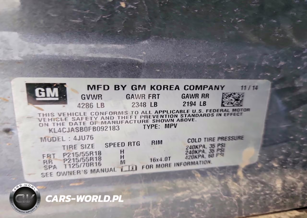 2015 Buick Encore VIN:KL4CJASB0FB092183 - 13