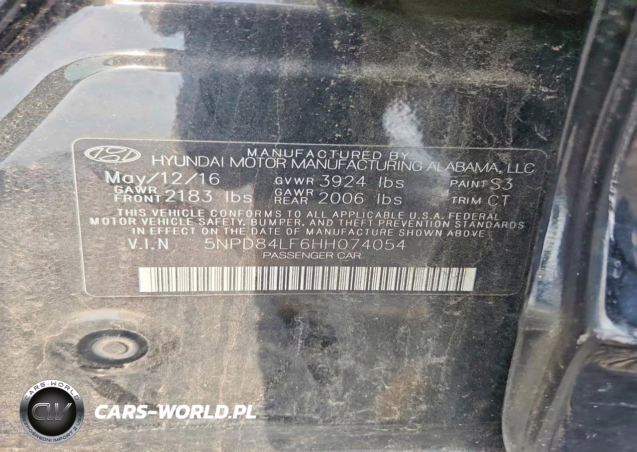 2017 Hyundai Elantra Limited VIN:5NPD84LF6HH074054 - 12