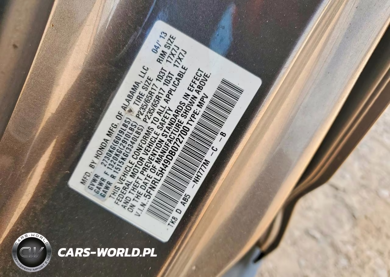 2013 Honda Odyssey Ex VIN:5FNRL5H49DB072700 - 13