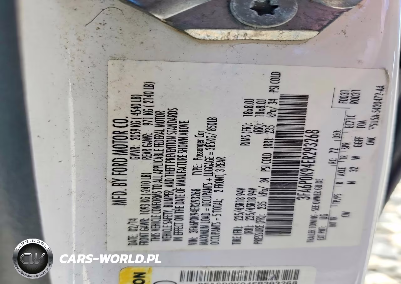 2014 Ford Fusion Titanium VIN:3FA6P0K94ER293268 - 12