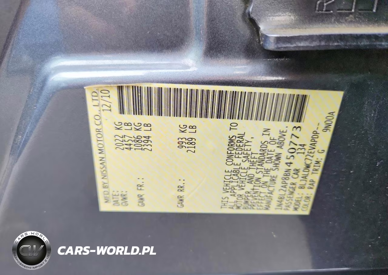2011 Nissan Altima Sr VIN:1N4BL2AP8BN450773 - 13