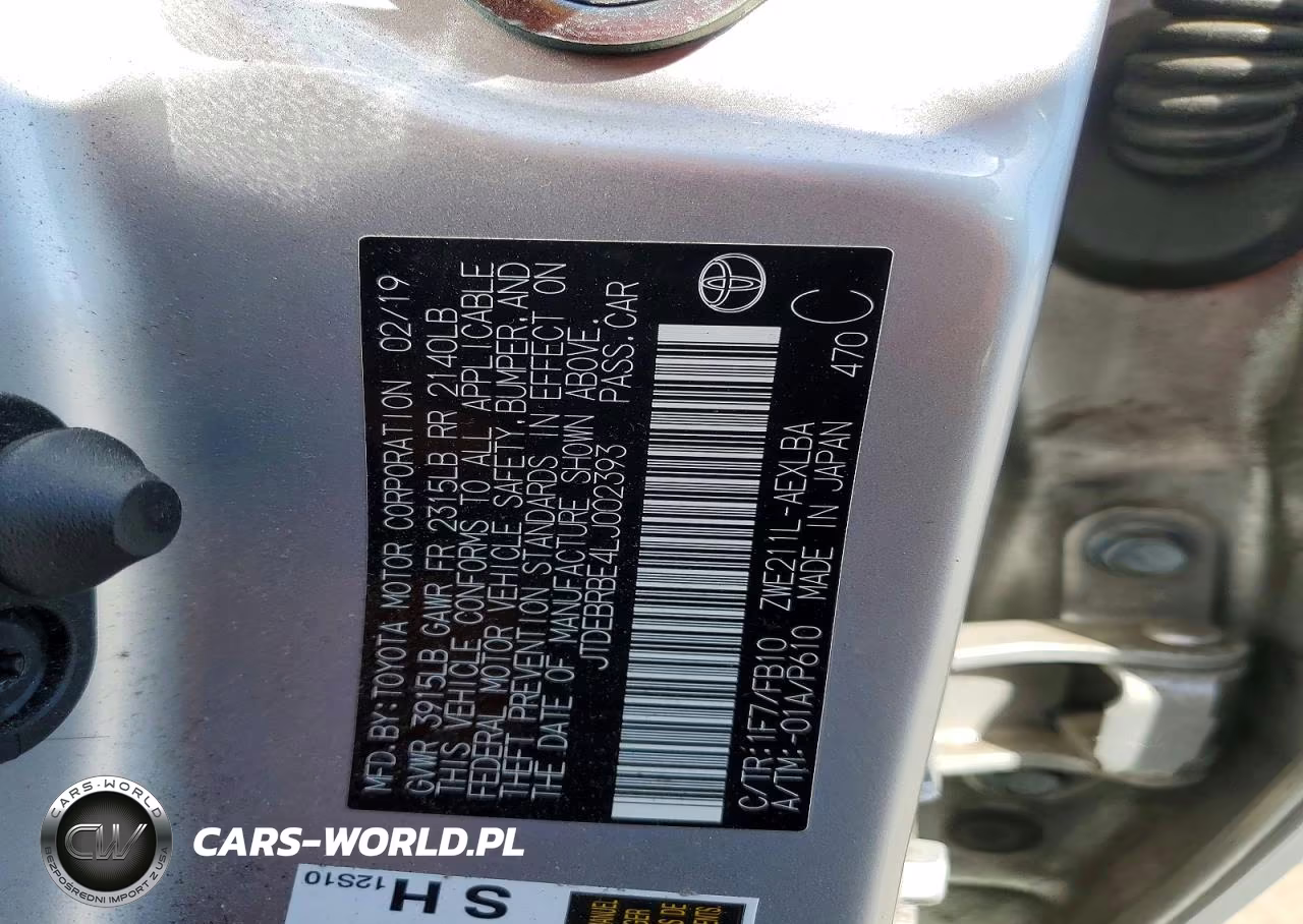2020 Toyota Corolla Le VIN:JTDEBRBE4LJ002393 - 13