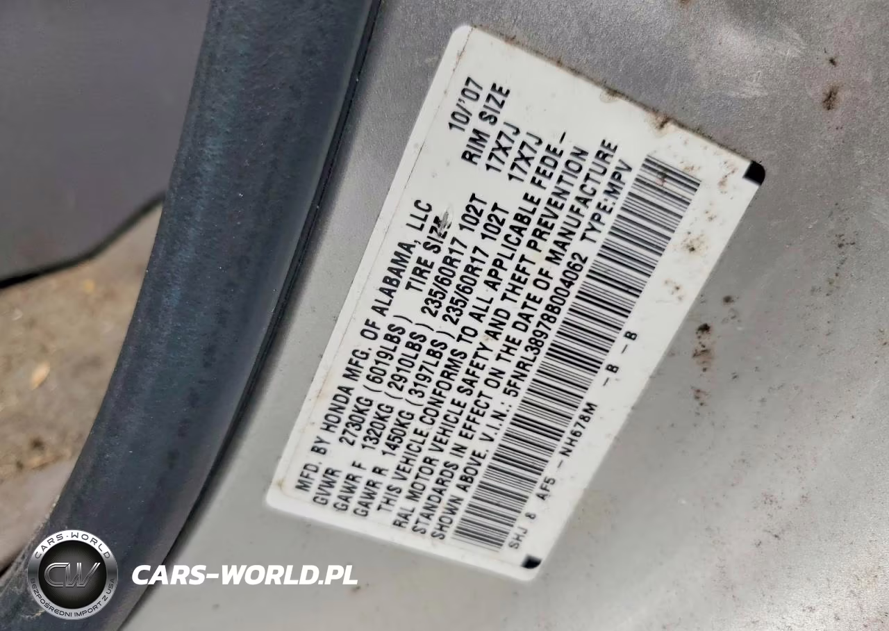 2008 Honda Odyssey Touring VIN:5FNRL38978B004062 - 13
