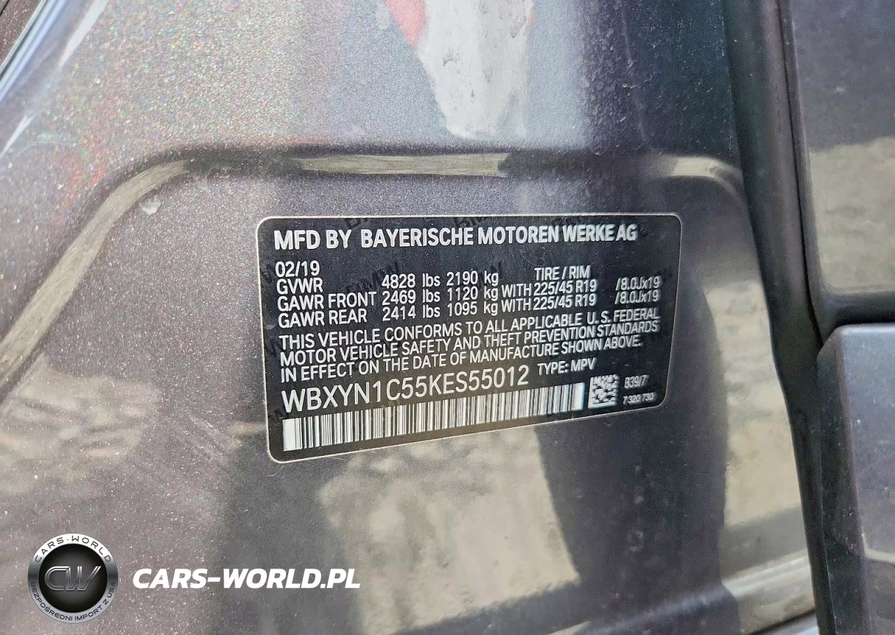 2019 BMW X2 M35I VIN:WBXYN1C55KES55012 - 13