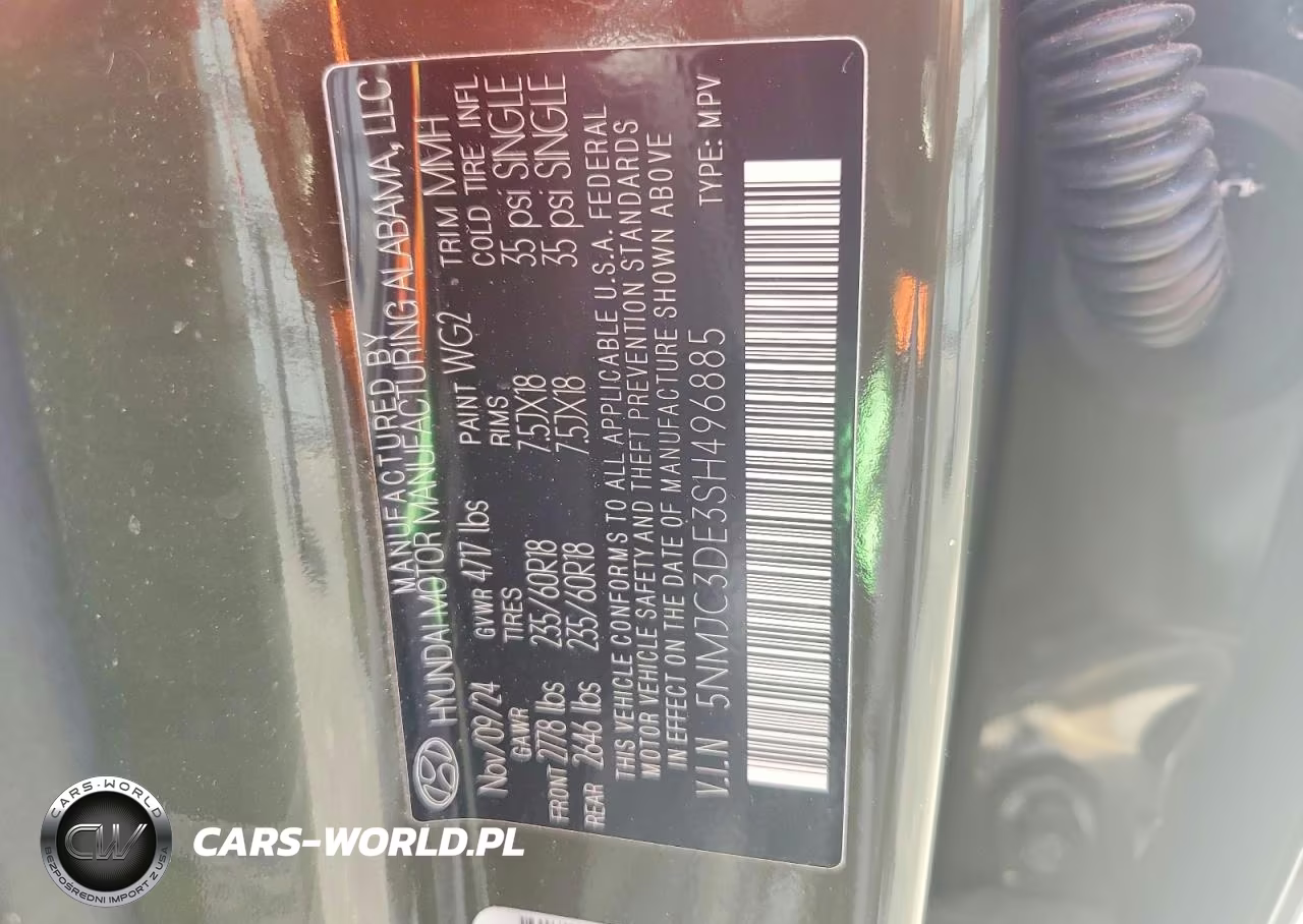 2025 Hyundai Tucson Sel VIN:5NMJC3DE3SH496885 - 12