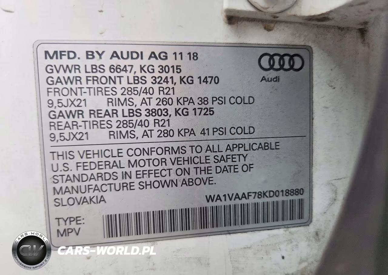 2019 Audi Q7 Prestige VIN:WA1VAAF78KD018880 - 13