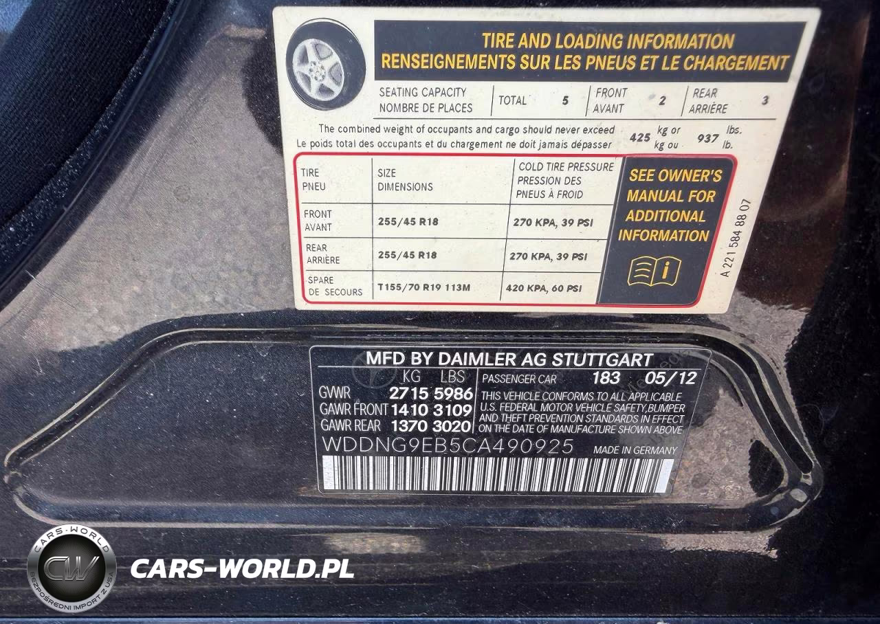 2012 Mercedes-Benz S 550 4Matic VIN:WDDNG9EB5CA490925 - 10