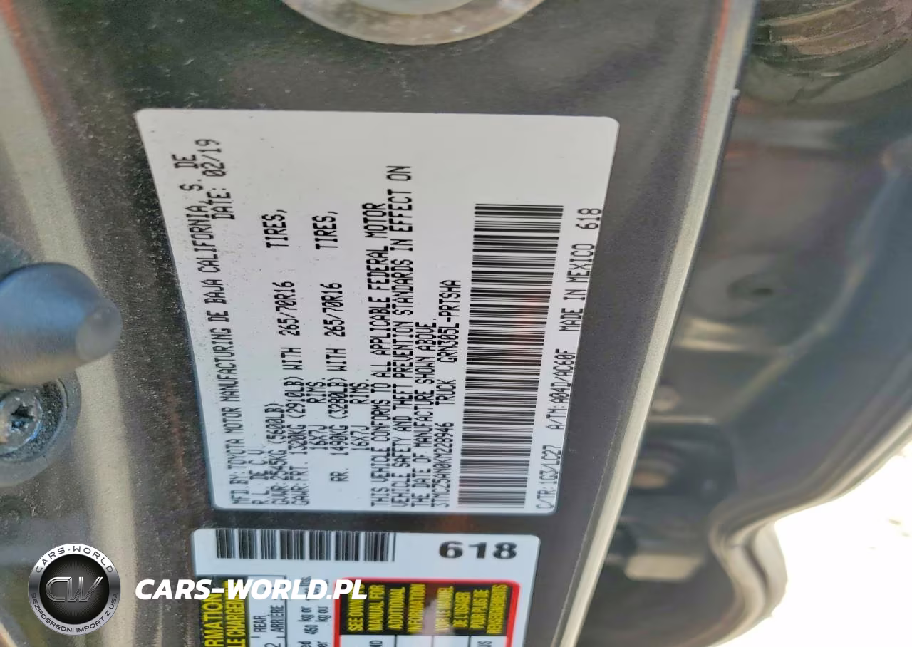 2019 Toyota Tacoma Trd Off-Road VIN:3TMCZ5AN0KM228946 - 12