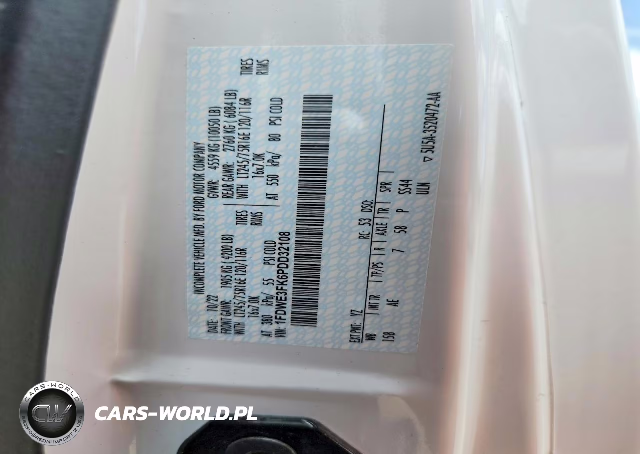 2023 Ford Econoline E350 Super Duty Cutaway Van VIN:1FDWE3FK6PDD32108 - 13