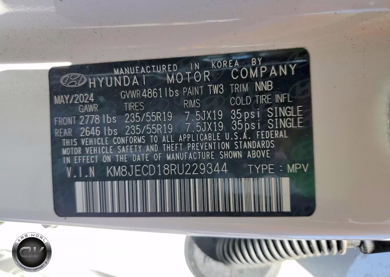 2024 Hyundai Tucson Limited VIN:KM8JECD18RU229344 - 13