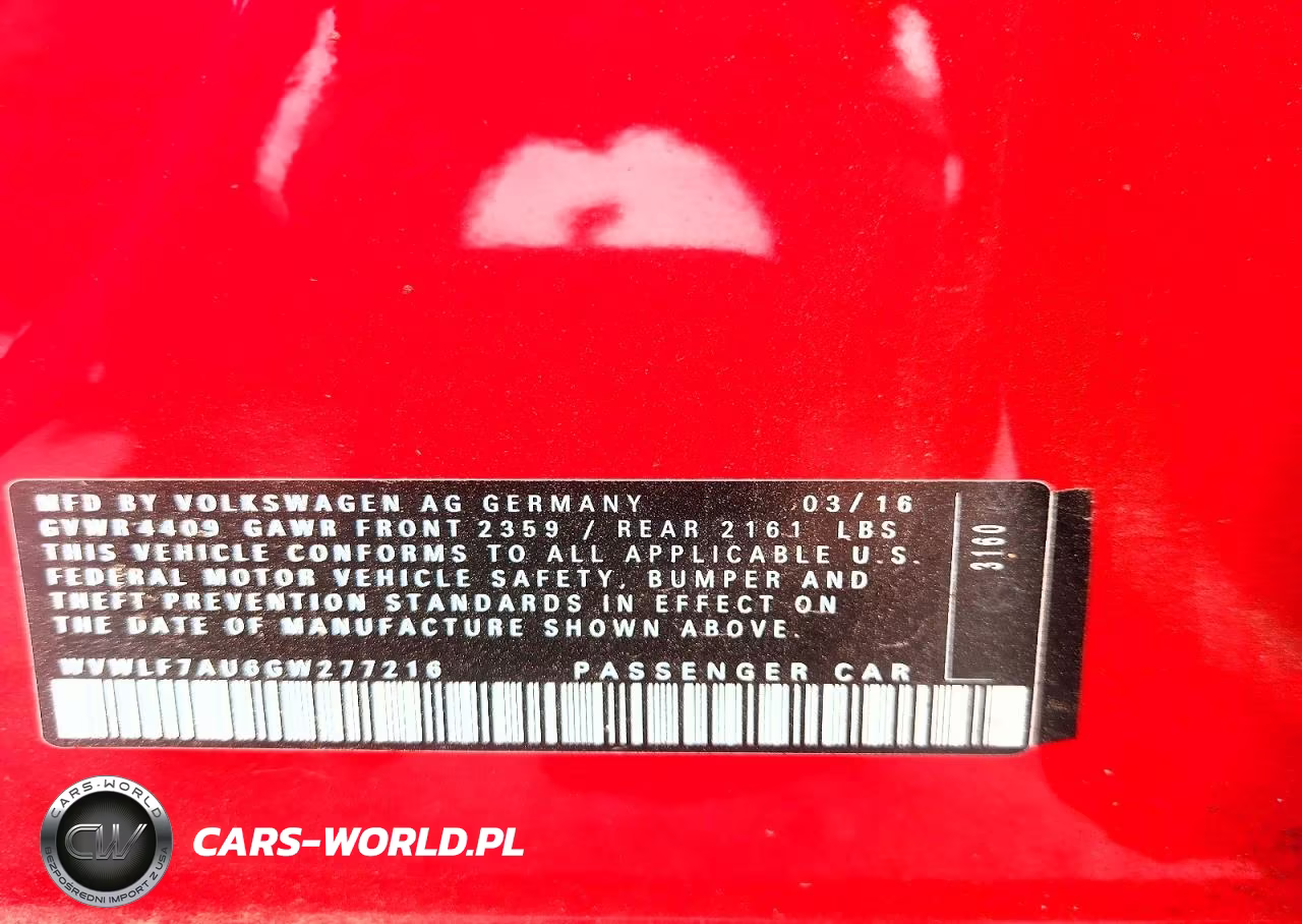2016 Volkswagen Golf R VIN:WVWLF7AU6GW277216 - 13