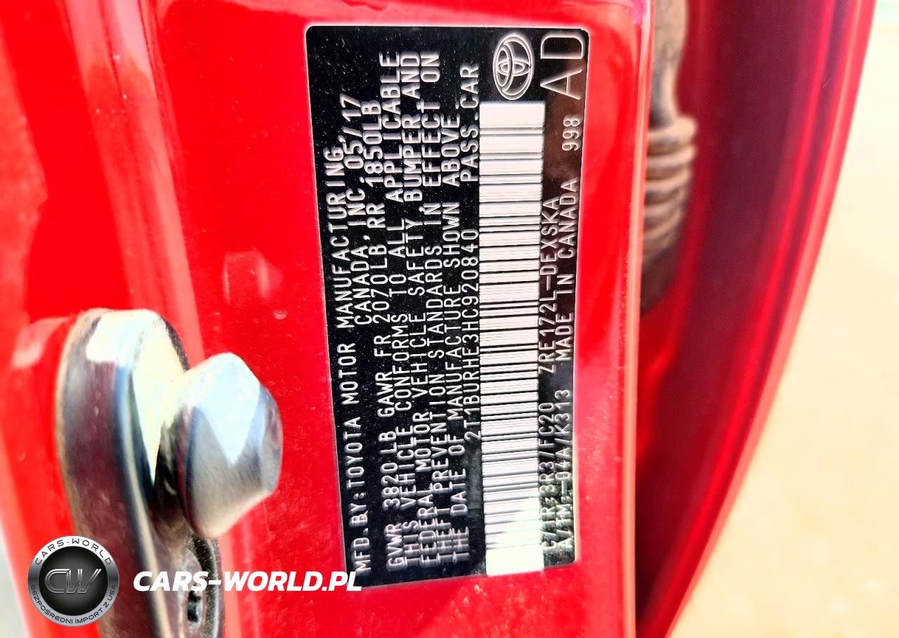2017 Toyota Corolla Se VIN:2T1BURHE3HC920840 - 13