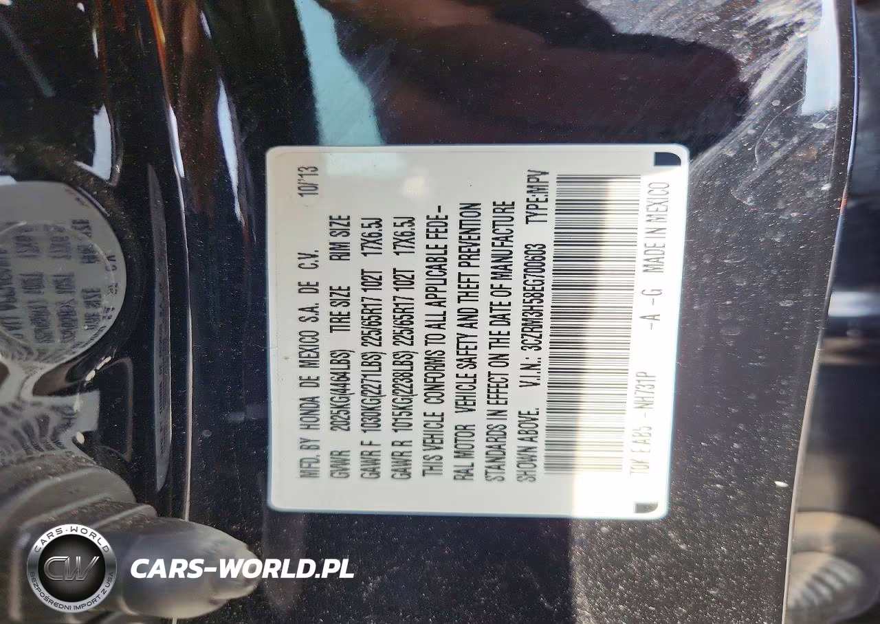 2014 Honda Cr-V Ex VIN:3CZRM3H58EG700603 - 13