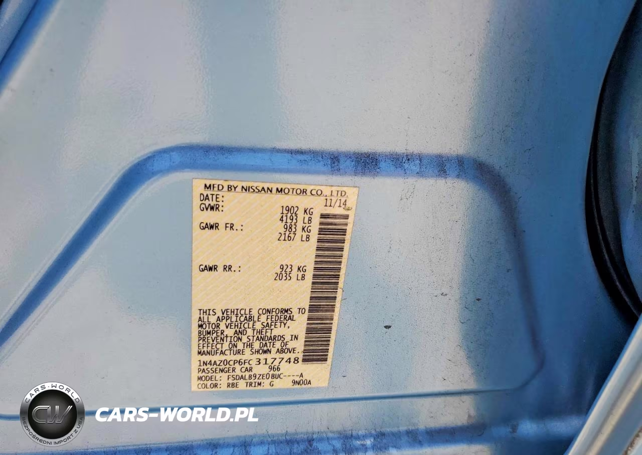 2015 Nissan Leaf S VIN:1N4AZ0CP6FC317748 - 12