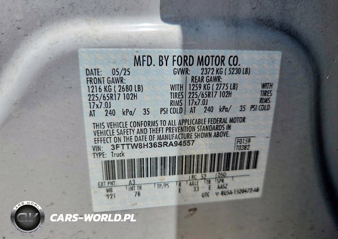2025 Ford Maverick Xlt VIN:3FTTW8H36SRA94557 - 12