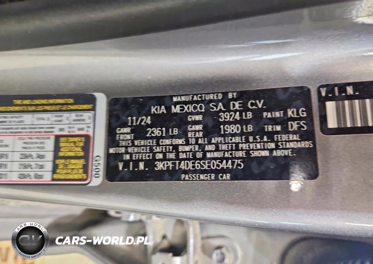 2025 Kia K4 Lxs VIN:3KPFT4DE6SE054475 - 12