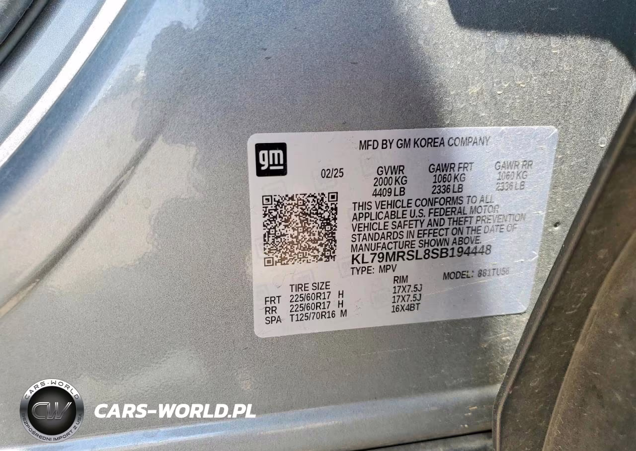 2025 Chevrolet Trailblazer Lt VIN:KL79MRSL8SB194448 - 13