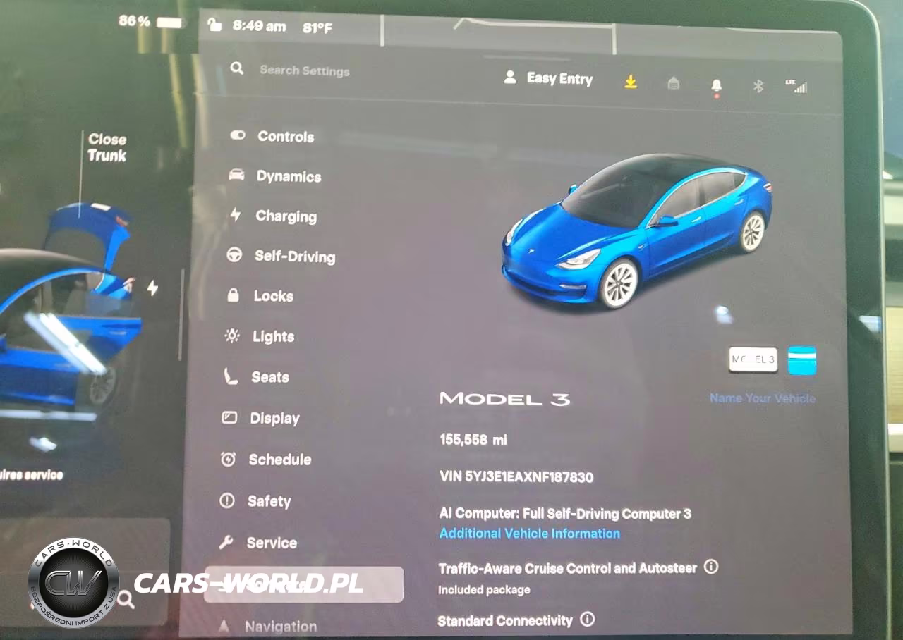 2022 Tesla Model 3 VIN:5YJ3E1EAXNF187830 - 9