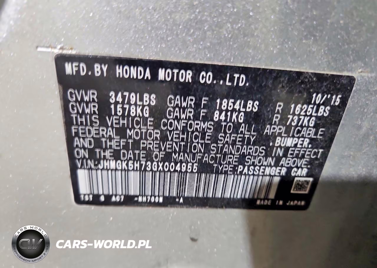 2016 Honda Fit Ex VIN:JHMGK5H73GX004955 - 13