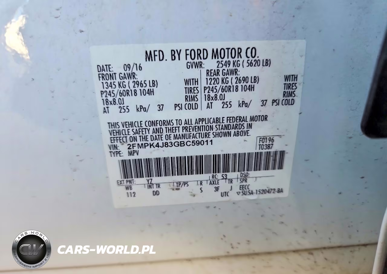 2016 Ford Edge Sel VIN:2FMPK4J83GBC59011 - 13