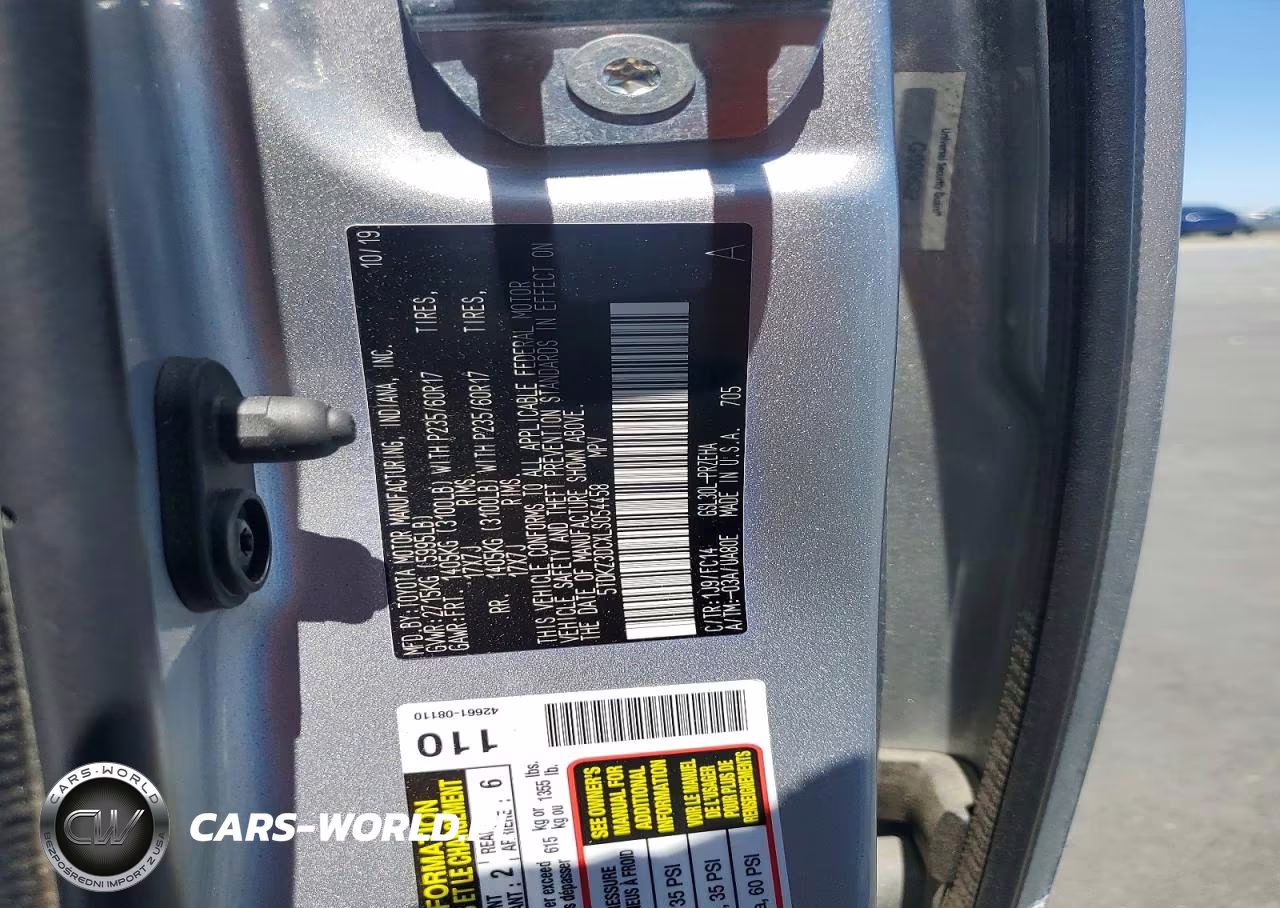 2020 Toyota Sienna Le VIN:5TDKZ3DCXLS054458 - 12