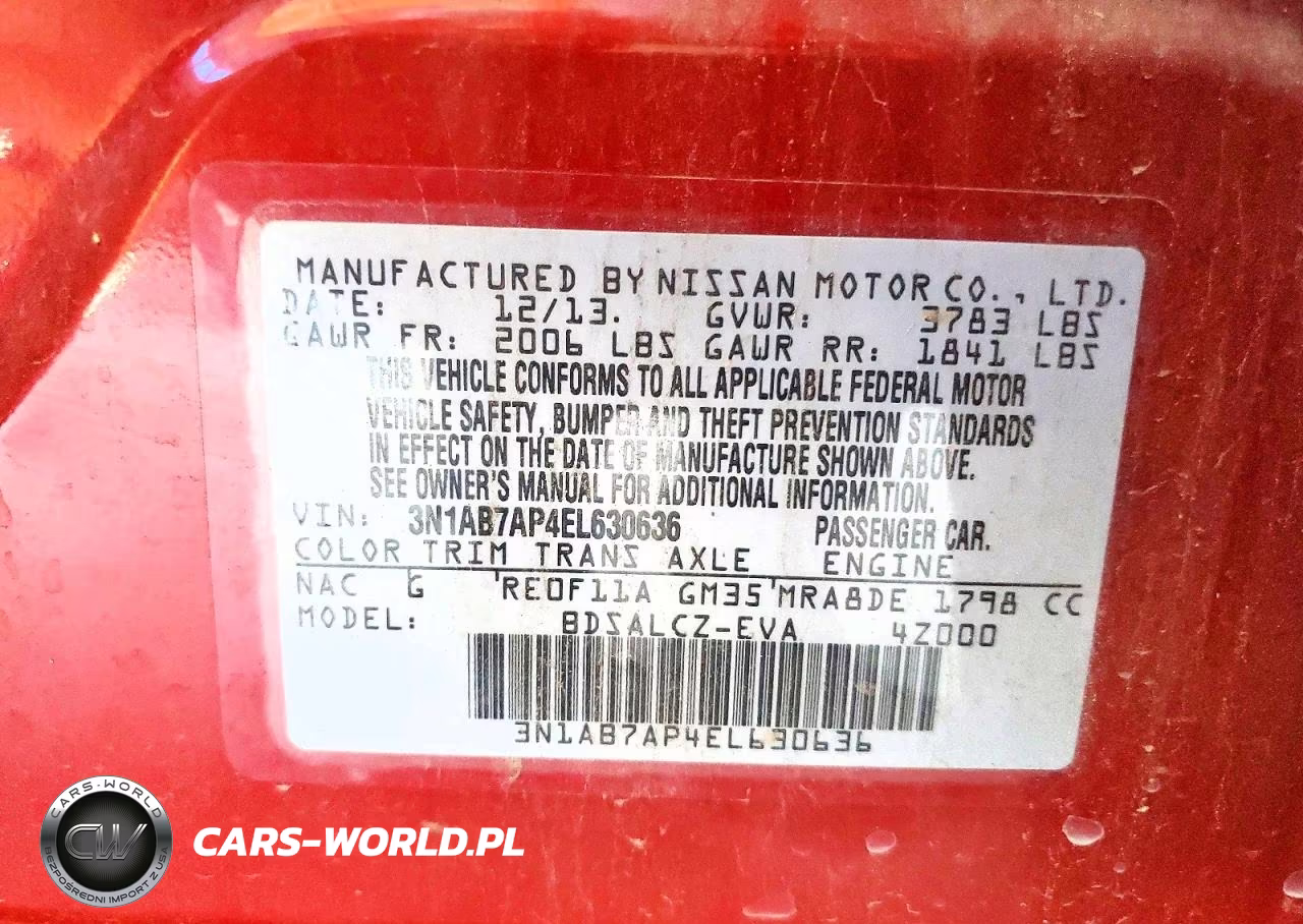 2014 Nissan Sentra S VIN:3N1AB7AP4EL630636 - 12