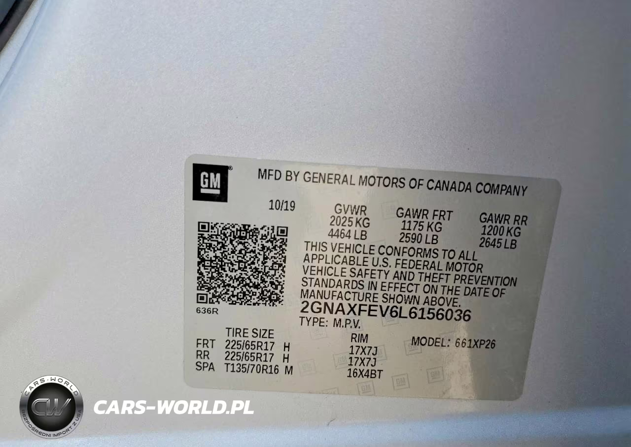2020 Chevrolet Equinox VIN:2GNAXFEV6L6156036 - 12